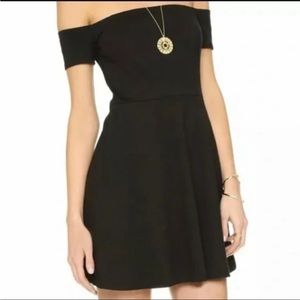 Free People Black‎ Mambo Off the Shoulder Mini Dress with Pockets Size S
